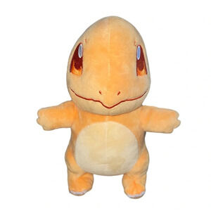 POKEMON SELECT Shiny Charmander Plush Stuffed Toy 2021 Nintendo 8” Orange Eyes